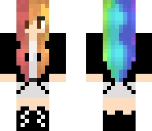 rainbow haired girl