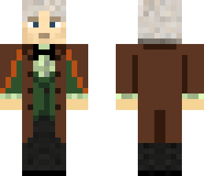3rd doctor - green - cloak