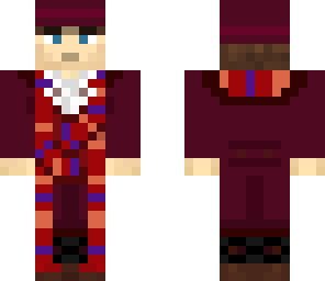 4th doctor - burgundy - hat - version 1