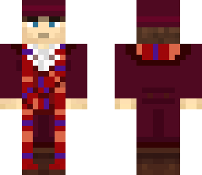 4th doctor - burgundy - hat - version 2