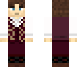 4th doctor - burgundy - waistcoat