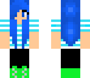 blue haired girl