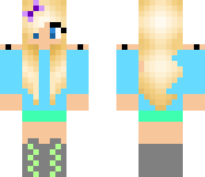 sky blue t-shirt girl