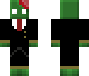 pixel zombie with costume