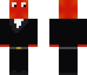 red in black