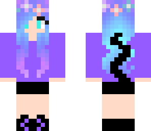 flower cat girl