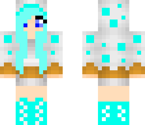 blue cupcake girl