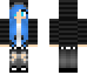 black hoodie girl