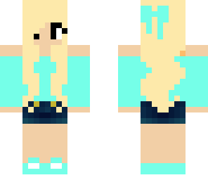 cute blue girl