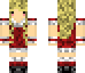 cute blonde christmas girl
