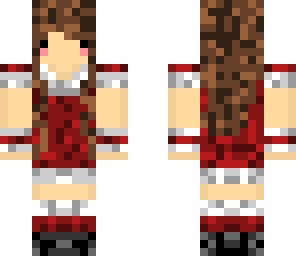 cute brunette christmas girl