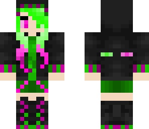 pink and green ender girl