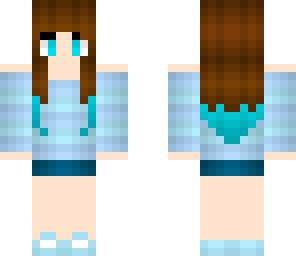 random blue girl