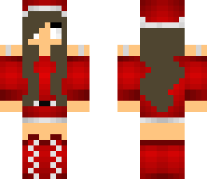 brown hair christmas girl