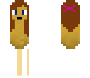 girl corn dog