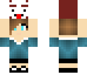 midget holding corpse head with a mask