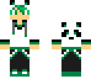 green panda boy