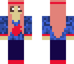 cute pink and blue girl