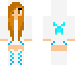 light blue creeper girl