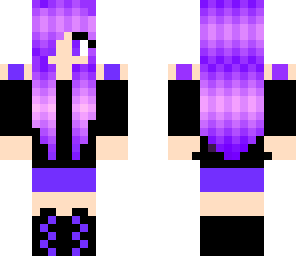 cute purple girl