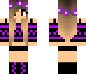 cute purple flower girl