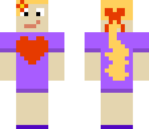 girl with purple dress