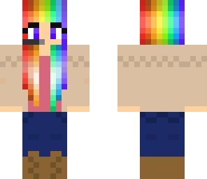 rainbow fall girl