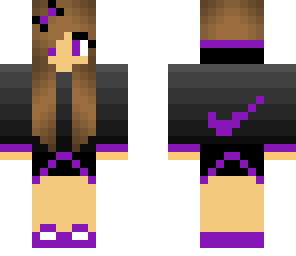 purple nike girl
