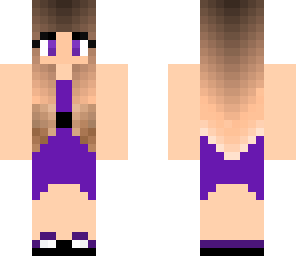 purple prom girl