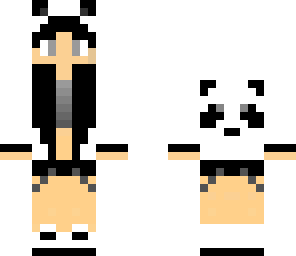 black and white panda girl remake