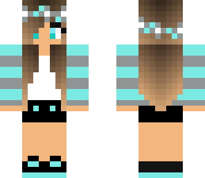 edited blue flower girl