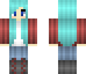 random blue hair girl