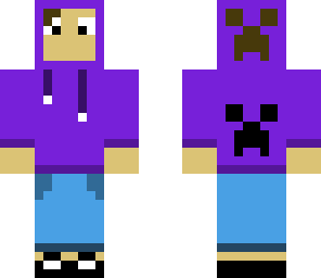 purple creeper hoodie