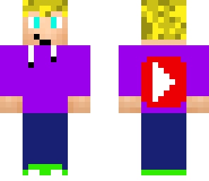 boy in youtube purple hoodie