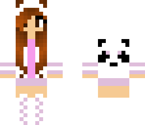 brown haired panda gurl