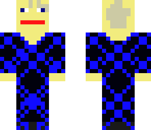 black and blue old guy