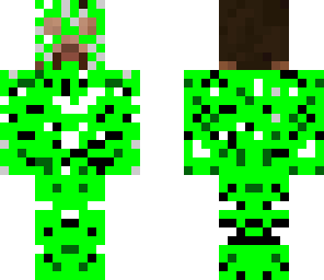 steve in a creeper costume