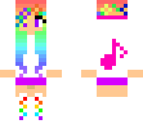 rainbow music girl plz follow me