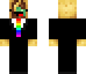 rainbow taco in a suit