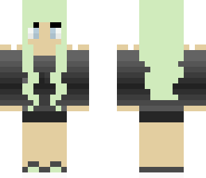 green hair girl