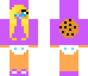 adorable baby skin with cookie on back