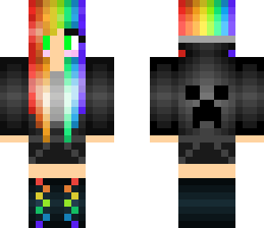 creeper rainbow girl 2000 likes plz