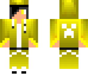 teen kid yellow wih hoodie