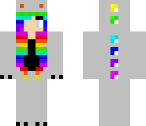 rainbow dino girl