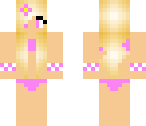 cute pink bikini girl