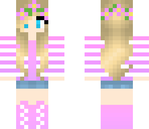 pink flower girl