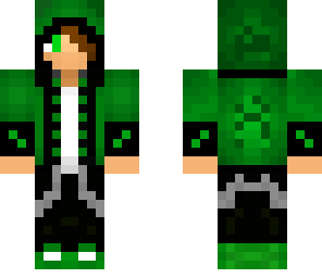 green hoodie