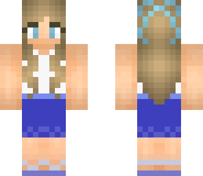 white and blue playsuit
