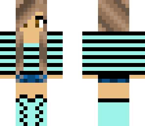 neon blue girl