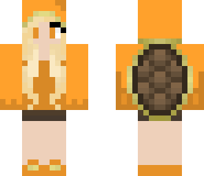 orange turtle girl